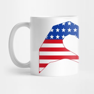 We Heart USA & France Patriot Flag Series Mug